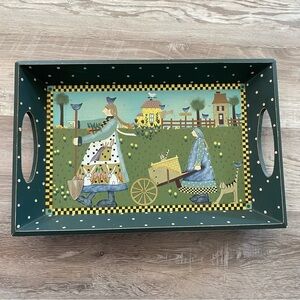 Williraye 1999 Wood Serving Tray Rare Find